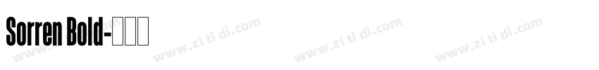 Sorren Bold字体转换